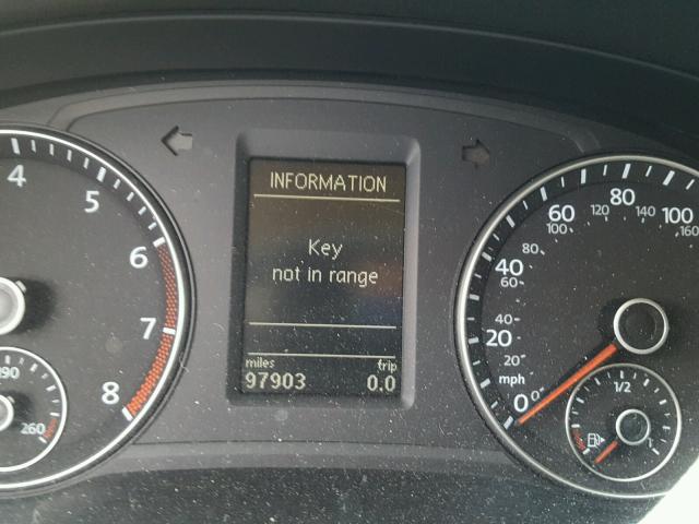 1VWCP7A36CC022790 - 2012 VOLKSWAGEN PASSAT SEL BLACK photo 8