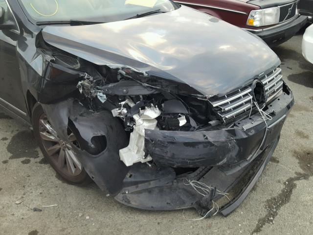 1VWCP7A36CC022790 - 2012 VOLKSWAGEN PASSAT SEL BLACK photo 9