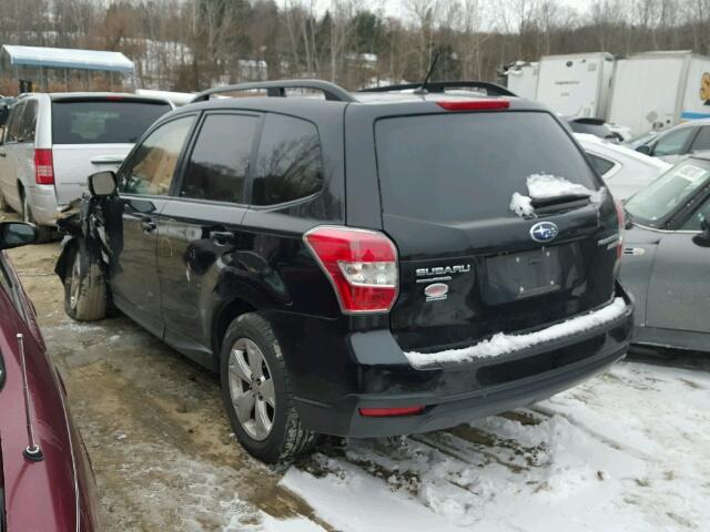 JF2SJADC8FH574163 - 2015 SUBARU FORESTER 2 BLACK photo 3