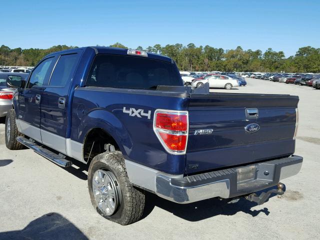 1FTFW1ET4CFC07851 - 2012 FORD F150 SUPER BLUE photo 3