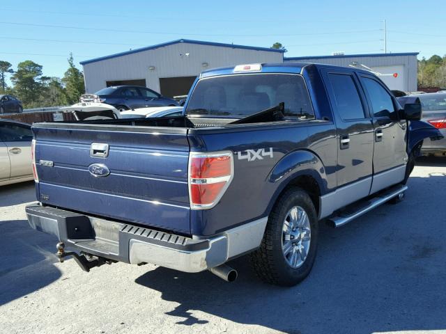 1FTFW1ET4CFC07851 - 2012 FORD F150 SUPER BLUE photo 4