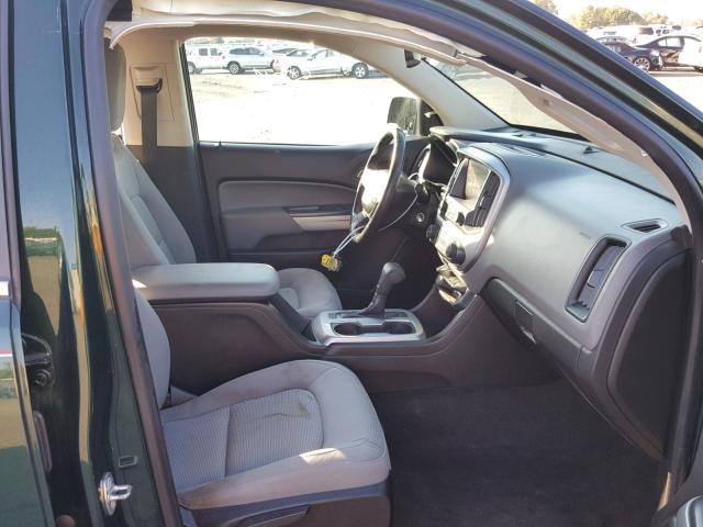 1GCGTBE35F1162827 - 2015 CHEVROLET COLORADO L GREEN photo 5