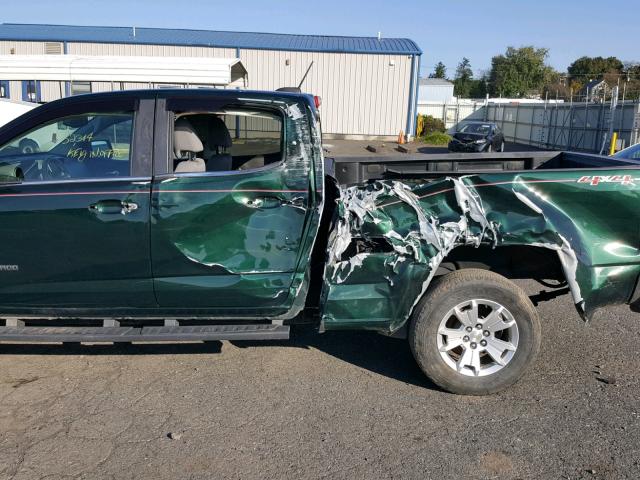 1GCGTBE35F1162827 - 2015 CHEVROLET COLORADO L GREEN photo 9