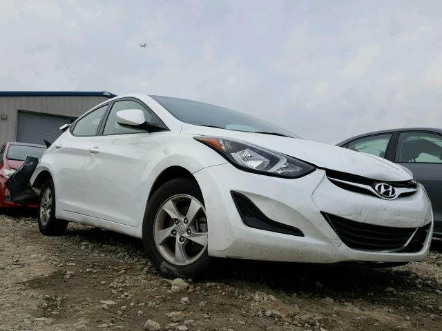 5NPDH4AE3FH584238 - 2015 HYUNDAI ELANTRA SE WHITE photo 1