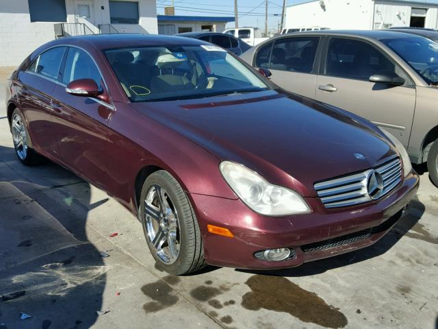 WDDDJ75X56A076528 - 2006 MERCEDES-BENZ CLS 500C MAROON photo 1