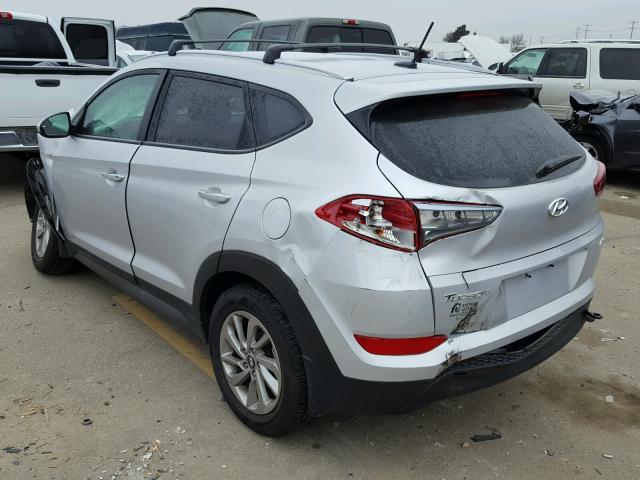 KM8J3CA46GU257015 - 2016 HYUNDAI TUCSON LIM SILVER photo 3