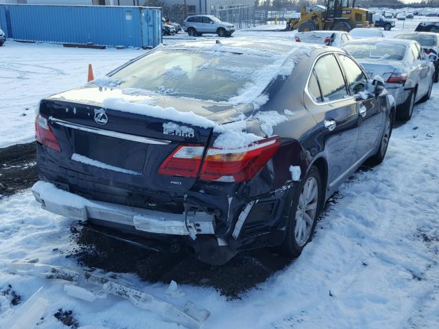 JTHCL5EF6B5009370 - 2011 LEXUS LS 460 BLUE photo 4