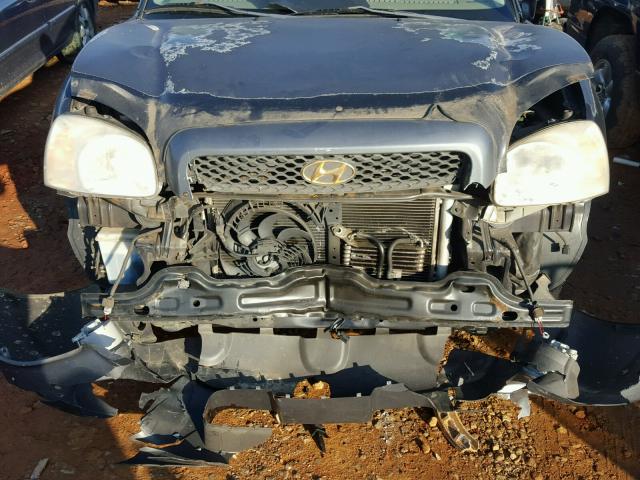 KM8SC13D74U601663 - 2004 HYUNDAI SANTA FE G BLUE photo 9