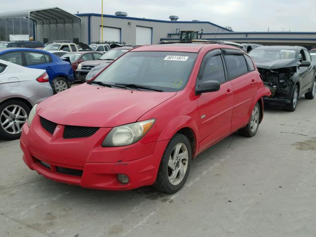 5Y2SL62854Z466157 - 2004 PONTIAC VIBE RED photo 2