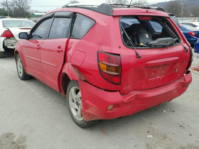 5Y2SL62854Z466157 - 2004 PONTIAC VIBE RED photo 3