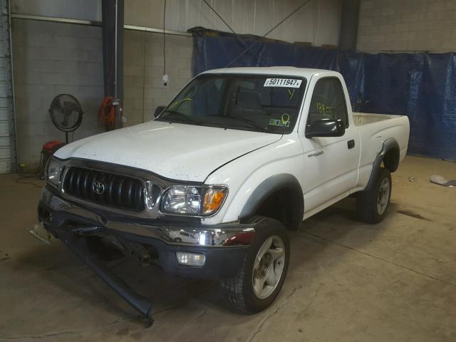 5TENM92N52Z030086 - 2002 TOYOTA TACOMA PRE WHITE photo 2