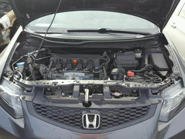 2HGFG3B58DH516139 - 2013 HONDA CIVIC LX GRAY photo 7