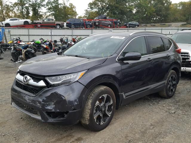 5J6RW2H99HL041669 - 2017 HONDA CR-V TOURI GRAY photo 2