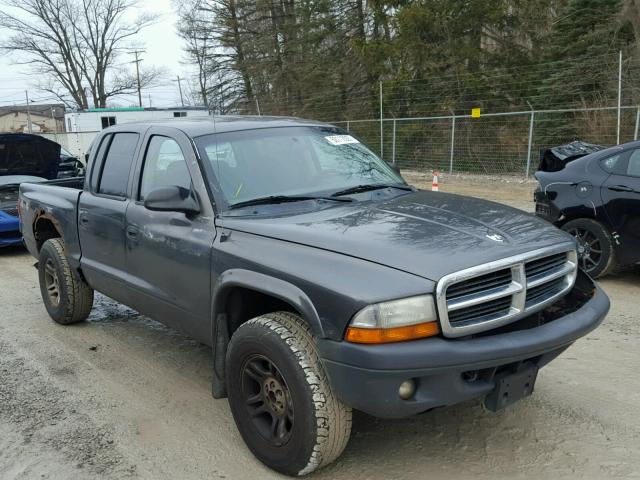 1D7HG38K94S649382 - 2004 DODGE DAKOTA QUA GRAY photo 1