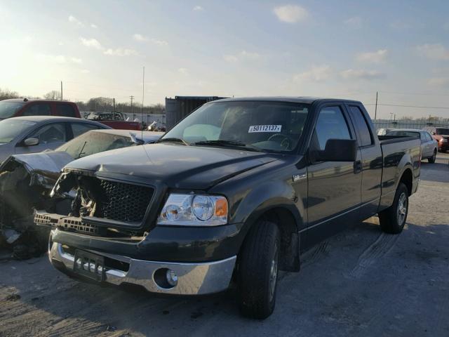 1FTPX12V56NB05766 - 2006 FORD F150 GREEN photo 2