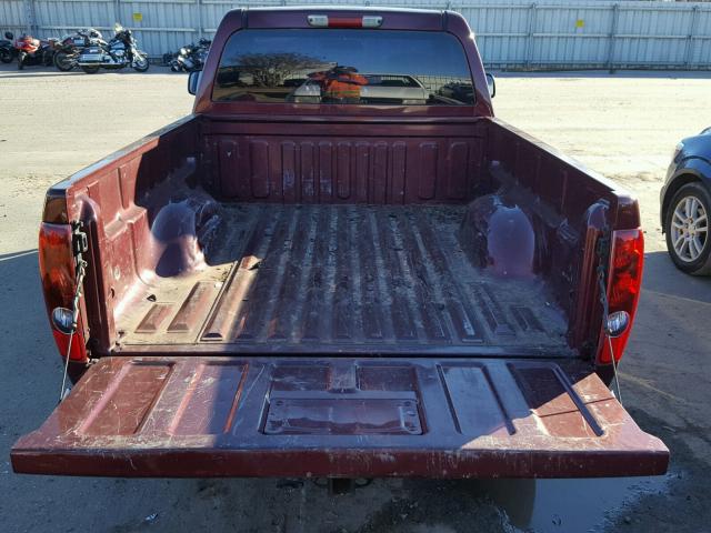 1GCCS149278185430 - 2007 CHEVROLET COLORADO MAROON photo 6