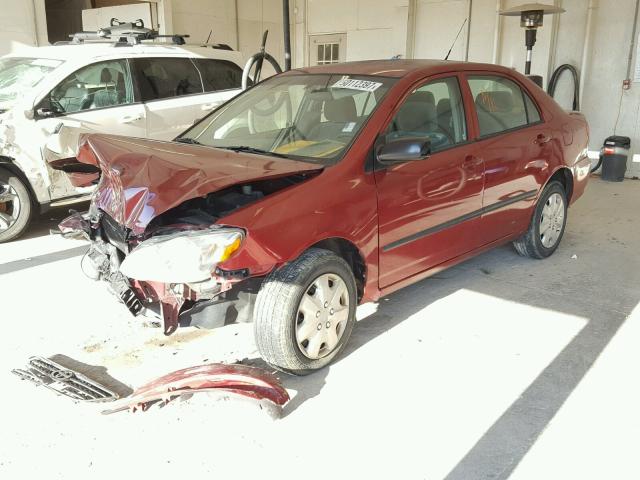 1NXBR32E56Z745946 - 2006 TOYOTA COROLLA CE MAROON photo 2