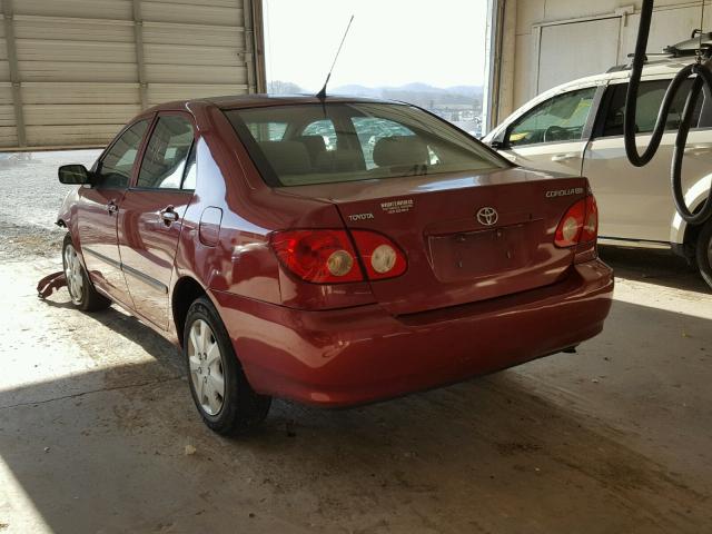 1NXBR32E56Z745946 - 2006 TOYOTA COROLLA CE MAROON photo 3