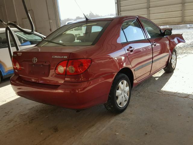 1NXBR32E56Z745946 - 2006 TOYOTA COROLLA CE MAROON photo 4