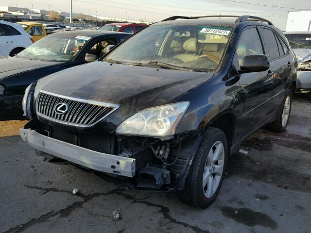 2T2HK31U77C046467 - 2007 LEXUS RX 350 BLACK photo 2