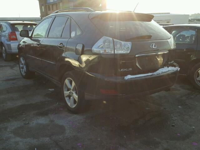 2T2HK31U77C046467 - 2007 LEXUS RX 350 BLACK photo 3