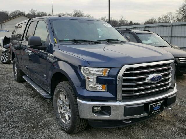 1FTEX1EP5FFB65352 - 2015 FORD F150 SUPER BLUE photo 1