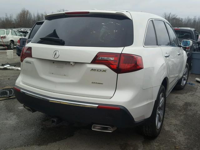 2HNYD2H28CH539162 - 2012 ACURA MDX WHITE photo 4