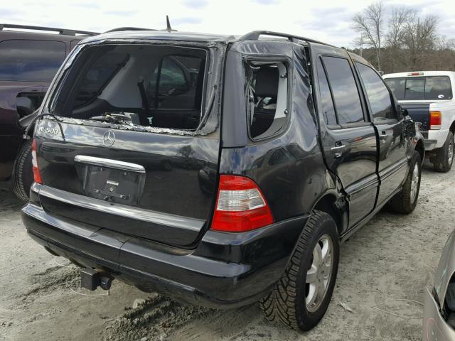 4JGAB75E63A399700 - 2003 MERCEDES-BENZ ML 500 BLACK photo 4