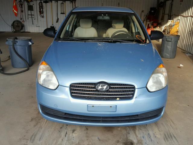 KMHCM46C49U292277 - 2009 HYUNDAI ACCENT GLS BLUE photo 9