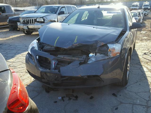 1G2ZF57B484171188 - 2008 PONTIAC G6 VALUE L GRAY photo 9