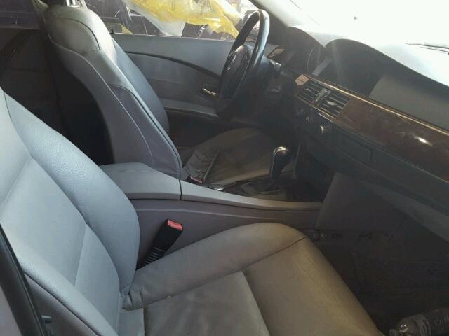WBANE53577CW65480 - 2007 BMW 525 I SILVER photo 5