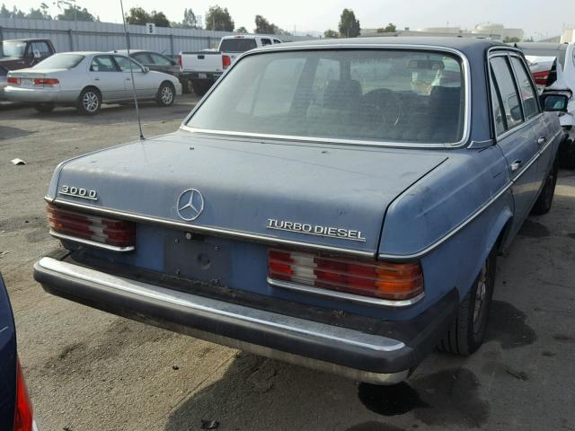 WDBAB33A1DB033814 - 1983 MERCEDES-BENZ 300 DT BLUE photo 4