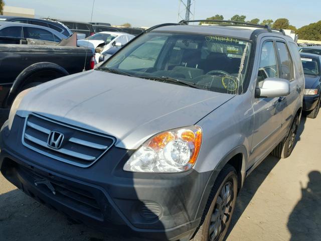 JHLRD78835C031282 - 2005 HONDA CR-V EX SILVER photo 2