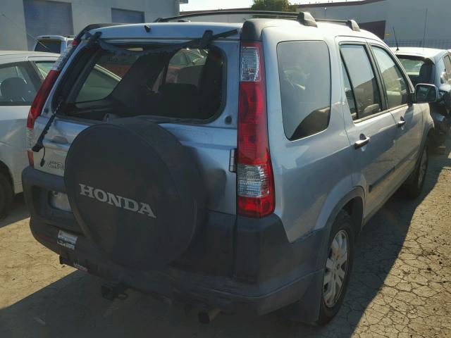 JHLRD78835C031282 - 2005 HONDA CR-V EX SILVER photo 4