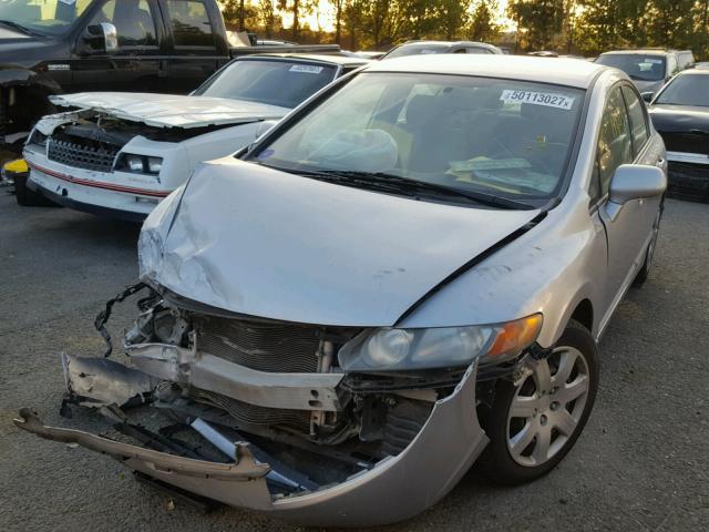 2HGFA16538H311656 - 2008 HONDA CIVIC LX SILVER photo 2