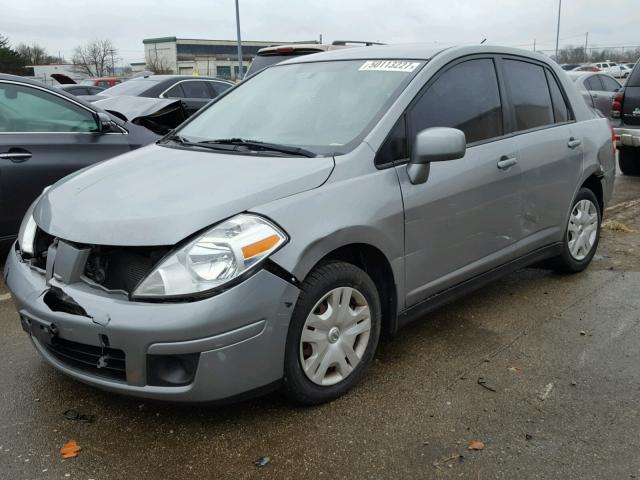 3N1BC1AP9AL416248 - 2010 NISSAN VERSA S GRAY photo 2