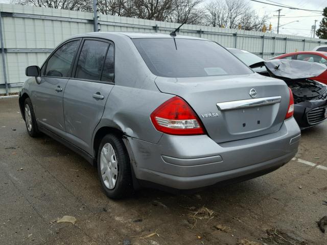 3N1BC1AP9AL416248 - 2010 NISSAN VERSA S GRAY photo 3