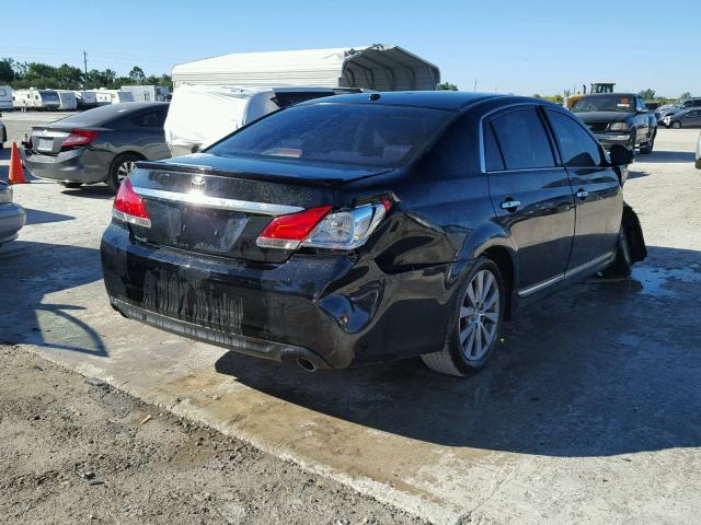 4T1BK3DB9CU467006 - 2012 TOYOTA AVALON BAS 黑色 照片 4