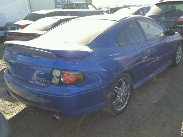 6G2VX12U46L571352 - 2006 PONTIAC GTO BLUE photo 4