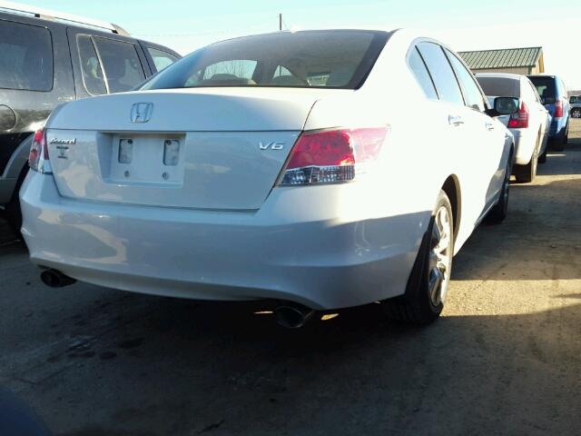 1HGCP3F86AA023142 - 2010 HONDA ACCORD EXL WHITE photo 4