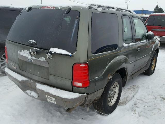 1FMYU60EX1UC36988 - 2001 FORD EXPLORER S GREEN photo 4