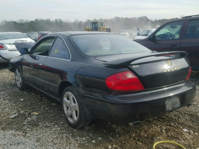 19UYA42642A003586 - 2002 ACURA 3.2CL TYPE BLACK photo 3