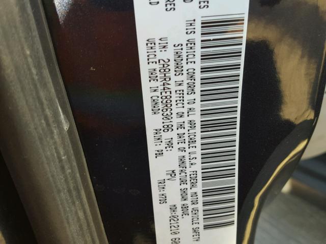 2A8HR44E89R630186 - 2009 CHRYSLER TOWN & COU BLUE photo 10