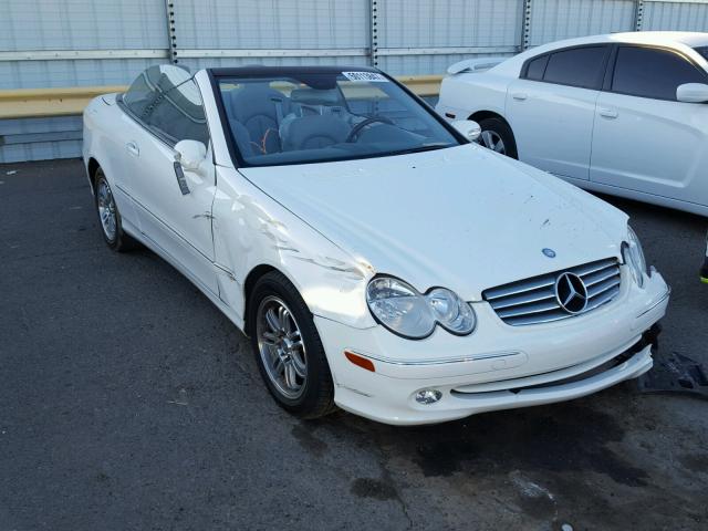 WDBTK65G24T016879 - 2004 MERCEDES-BENZ CLK 320 WHITE photo 1