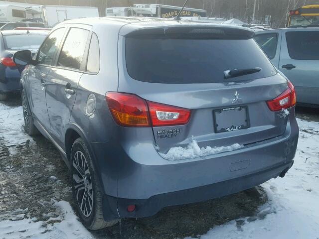 JA4AR3AU6GZ034179 - 2016 MITSUBISHI OUTLANDER GRAY photo 3