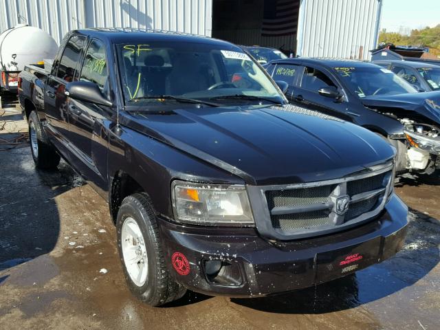 1D7HE48N88S581409 - 2008 DODGE DAKOTA QUA BLACK photo 1