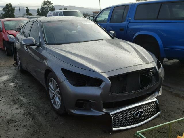 JN1BV7AP6EM671092 - 2014 INFINITI Q50 BASE GRAY photo 1