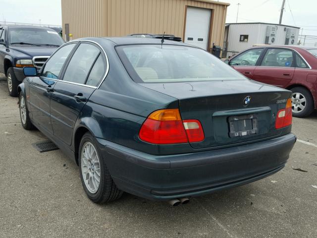 WBAAM5336YFR15713 - 2000 BMW 328 I GREEN photo 3