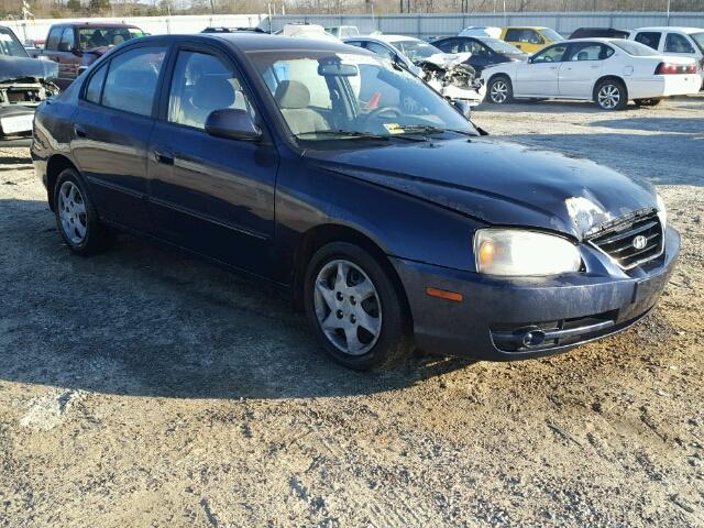 KMHDN46D14U872802 - 2004 HYUNDAI ELANTRA GL BLUE photo 1