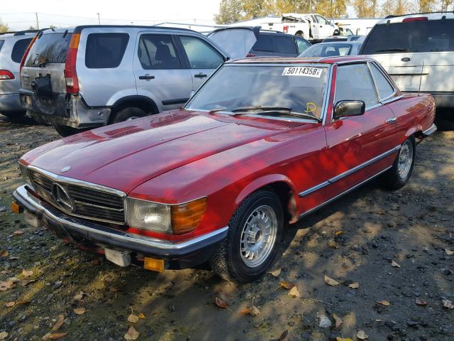 WDB1070421A026550 - 1985 MERCEDES-BENZ 280 RED photo 2